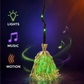 🧙 Bring Your Garden to Life This Halloween – Animated Witch Broom with Lights & Spooky Sounds. 50% Off. UK Stock