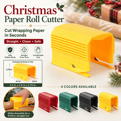 Easy Slide Wrapping Paper Roll Cutter