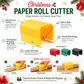 Easy Slide Wrapping Paper Roll Cutter