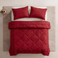 🛏️Winter Essentials - 60% OFF✨ 3-Piece Quilted Comforter Set – Soft Microfiber Duvet with Pillowcases
