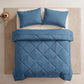 🛏️Winter Essentials - 60% OFF✨ 3-Piece Quilted Comforter Set – Soft Microfiber Duvet with Pillowcases