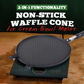 🔥 Non-Stick Dual-Use Pan – Perfect for Pancakes, Steaks & Waffle Cones! 🥞🥩🍦