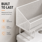 ⭐ Bestseller! Space-saving over-toilet rack – no-drill, anti-rust, ventilated mesh. 🚽✨