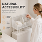 ⭐ Bestseller! Space-saving over-toilet rack – no-drill, anti-rust, ventilated mesh. 🚽✨