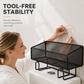 ⭐ Bestseller! Space-saving over-toilet rack – no-drill, anti-rust, ventilated mesh. 🚽✨