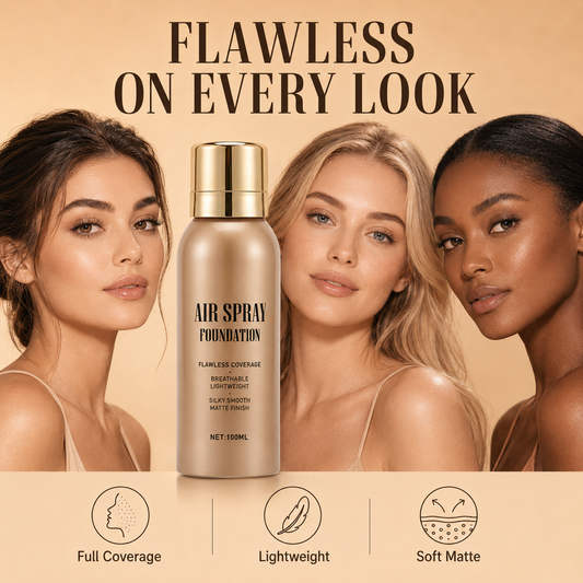 🥳2026 HOT SALE🥳💞50K+ SOLD! 💄✨ 50% OFF! Air Spray Foundation – flawless full coverage, waterproof & sweatproof. Lightweight formula won't clog pores or cake – just spray & blend for a smooth, natural glow that lasts all day! 💋💖