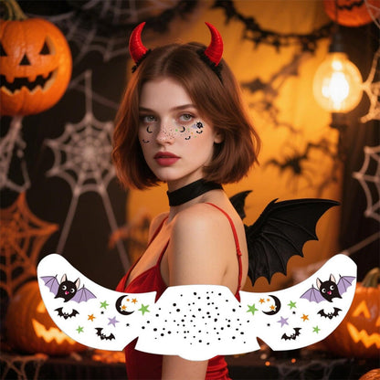 🎃👻 50% OFF TODAY! 3 pcs　Create a Spooky Halloween Look in Seconds — No Messy Face Paint, Just Easy Water-Transfer Tattoos!