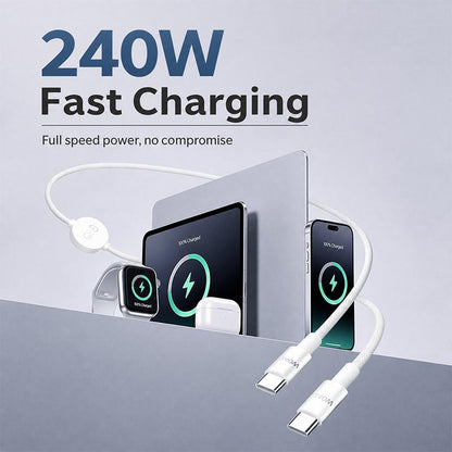 📱⌚ Multi-Device Fast Charging Cable – Snap-On Watch Charger & USB-C Power