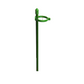 Green Plastic Plant Support Stakes with Adjustable Clasps for Garden Flowers