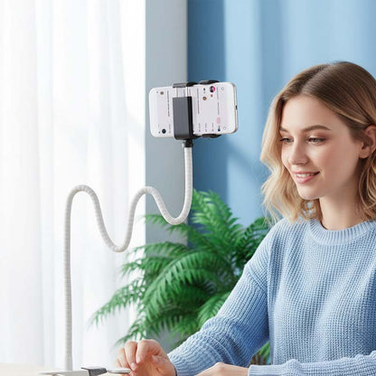 Flexible Gooseneck Phone Holder for Bed & Desk