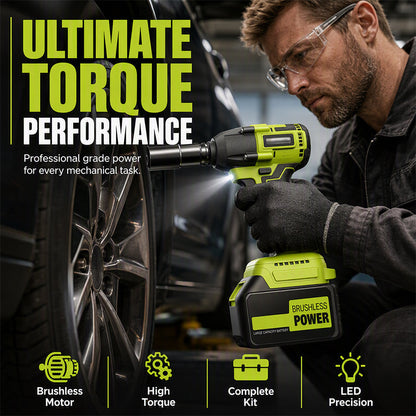 Professional High-Torque Brushless Impact Wrench Kit