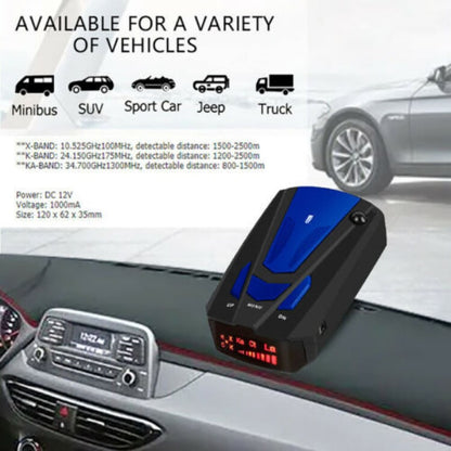 🚗💨50% OFF NOW! Vehicle Early Warning Lidar Flow Speed Detector – Car Radar Speed Alarm Detector, Full Band Signal Detection, LED Display & Voice Alert for All Vehicle Types