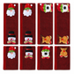 🎅Christmas Burlap Refrigerator Door Handle Covers Holiday Kitchen Appliance Protectors for Microwave and Fridge