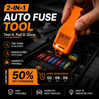 🔌 50% OFF! 🚗 2‑in‑1 Fuse Tester & Puller – Fast & Practical ✨