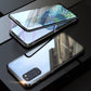 Coque magnétique en verre trempé double face pour Samsung