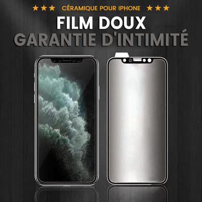 Film Protection Anti Regard en céramique pour iPhone