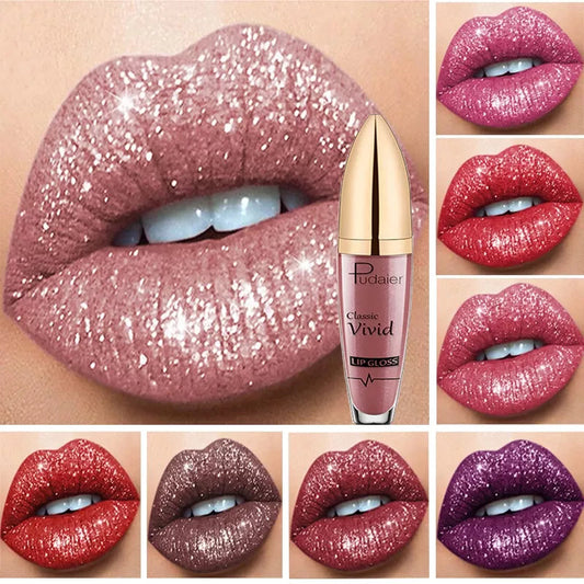 Mintiml® 18 Colors Diamond Lip Gloss Matte To Glitter Liquid Lipstick Waterproof