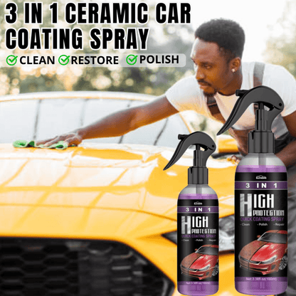 Achetez 2 obtenez 1 gratuit🔥3 in 1 Spray de revêtement céramique pour voitures