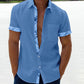 Soldes d'été - 49 % OFF💥 --- Chemise boutonnée à col écossais décontracté pour homme-7
