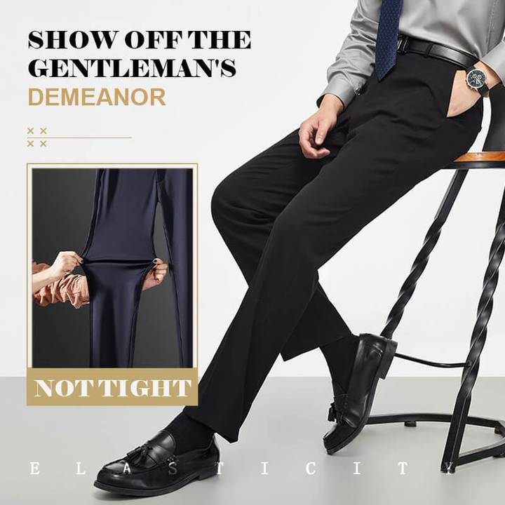 (Promotion à durée limitée -50% OFF)Pantalon classique pour hommes à bonne élasticité