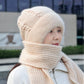 Bonnet Coupe-vent avec Écharpe pour Protection Complète de l'oreille