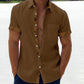 Soldes d'été - 49 % OFF💥 --- Chemise boutonnée à col écossais décontracté pour homme-9