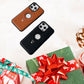 🎁[Cadeaux créatifs] Étui en cuir de luxe pour iPhone avec support invisible